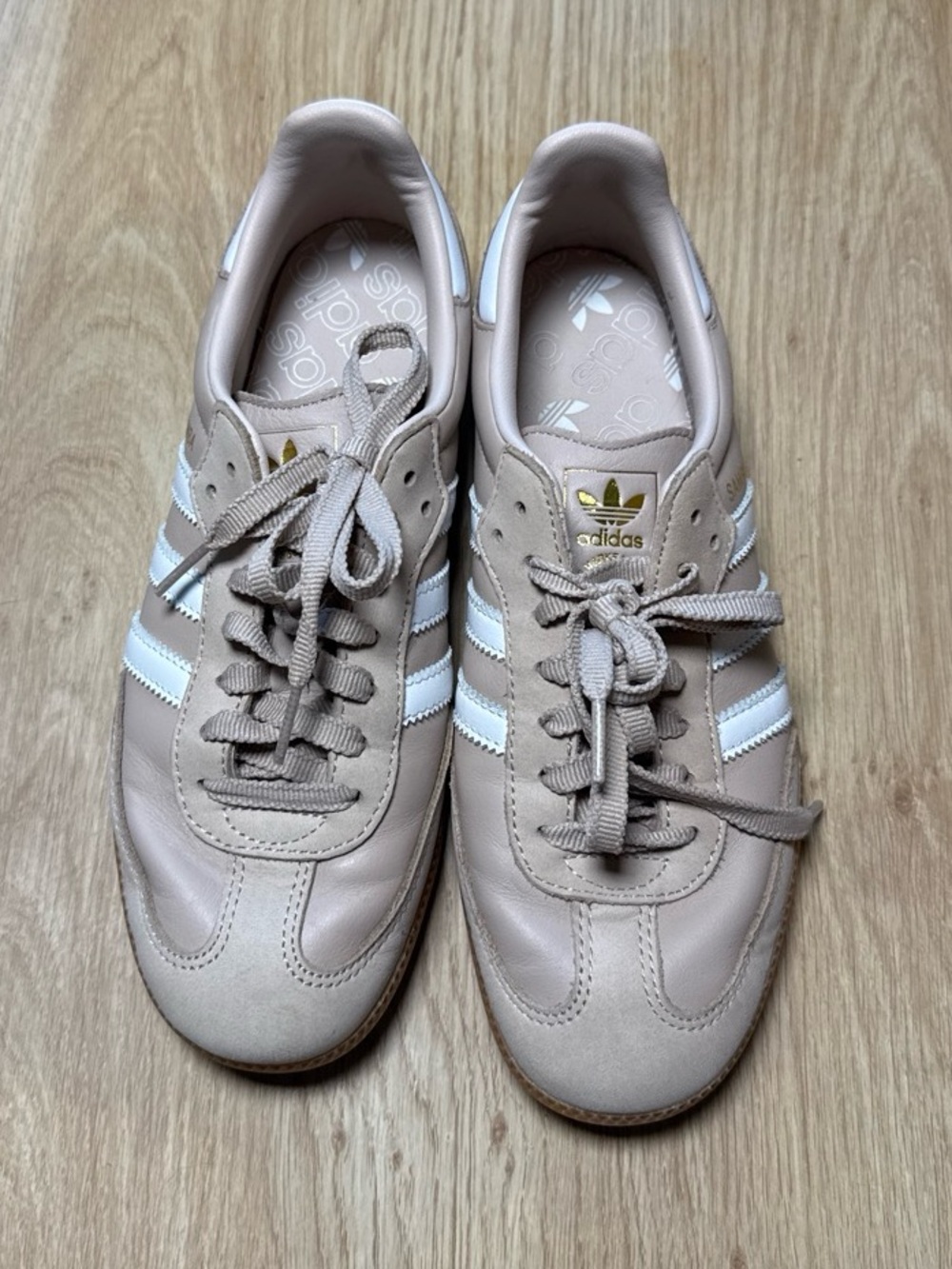 Adidas Women's Gazelle Leather Sneakers in Blush